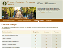 Tablet Screenshot of kingstoncremation.ca